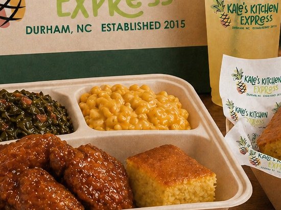 A loaded build-your-own soul food plate